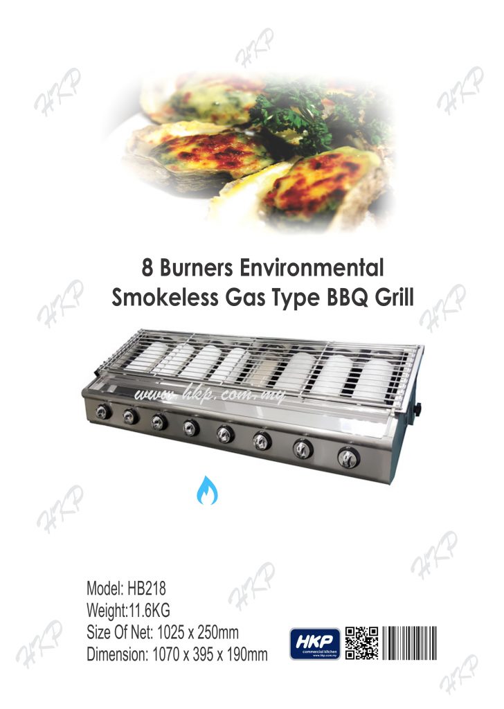 BBQ Grill (Gas)-8 Burner(HB218)
