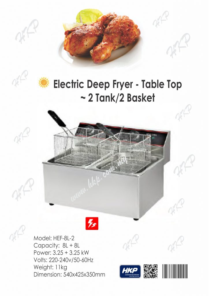 Deep Fryer-Electric [HEF-8L-2]