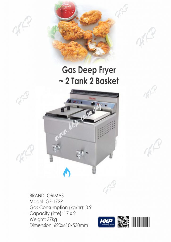 Deep Fryer-Gas (Orimas GF-172P)