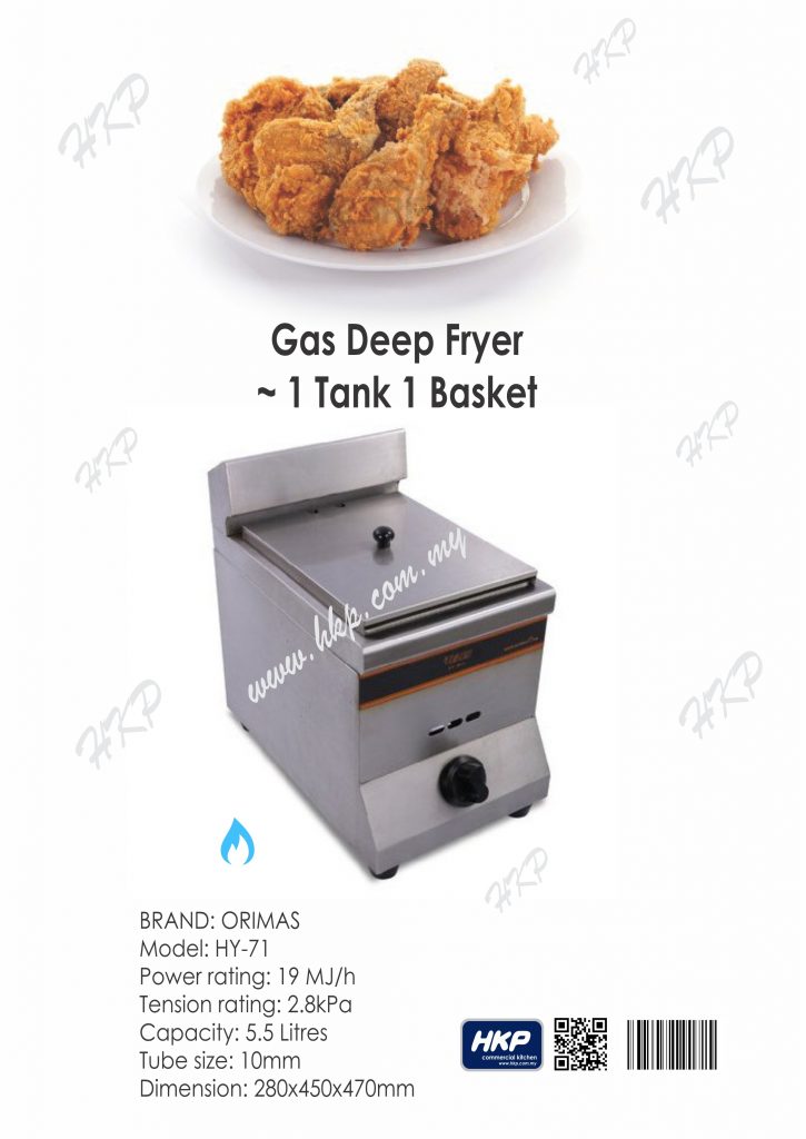 Deep Fryer-Gas (Orimas HY-71)