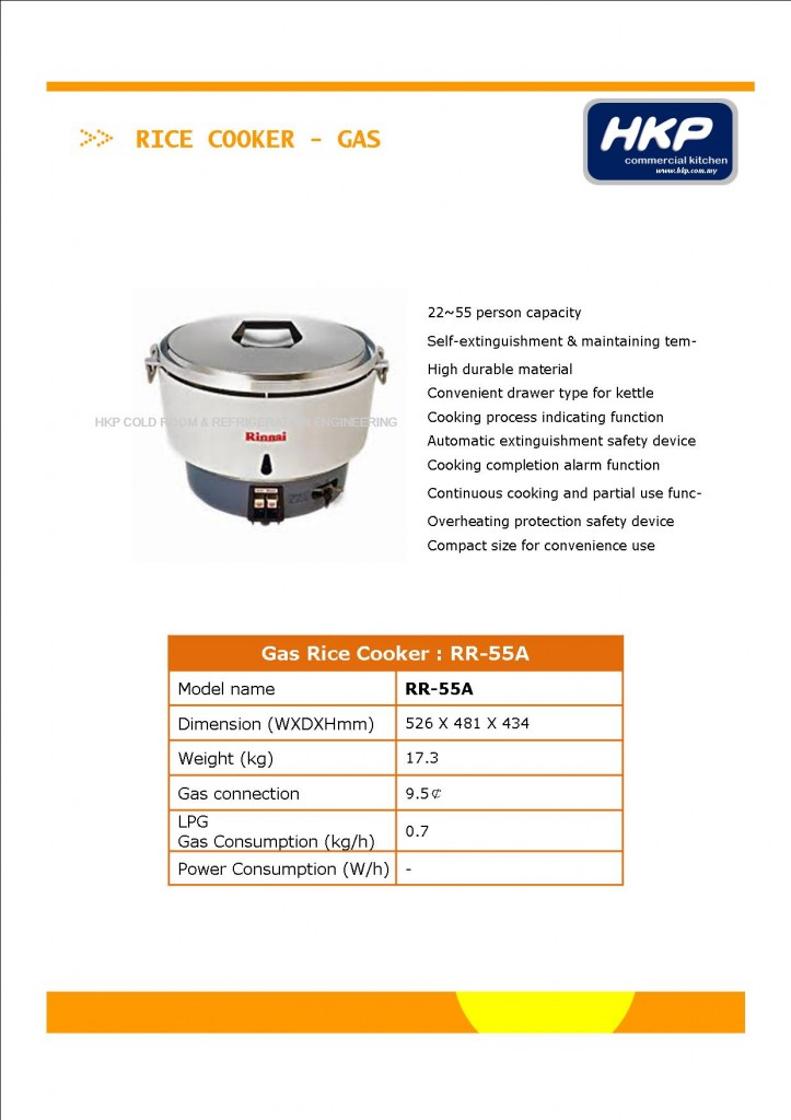 Rice Cooker (Gas)-Rinnai RR-55A (1)