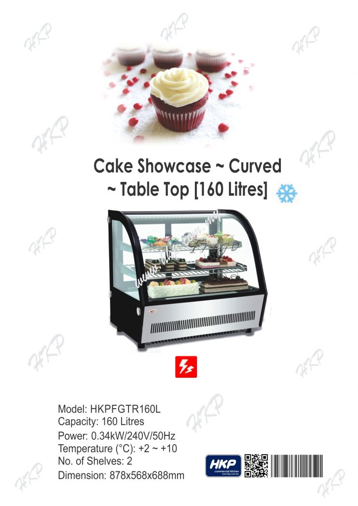 Cake Showcase-Table Top (160L)